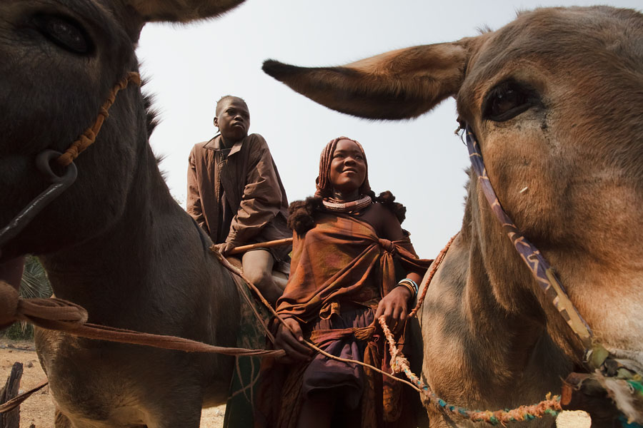  Coming back from the market   Muchimba or Himba tribe   Angola